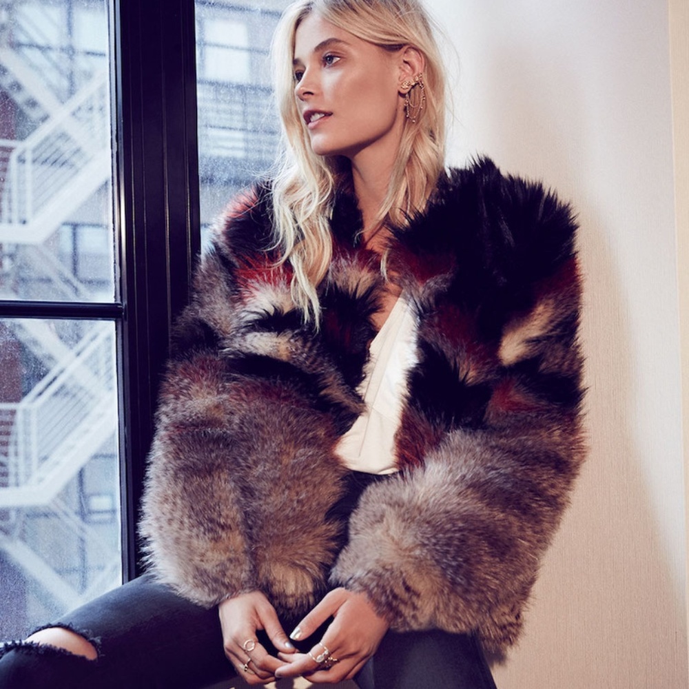 SOLD OUT Free People Scarlet Faux Fur Jacket Coat